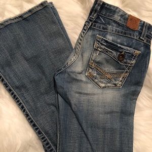 BKE Buckle Star Flare Boot Cut Jeans